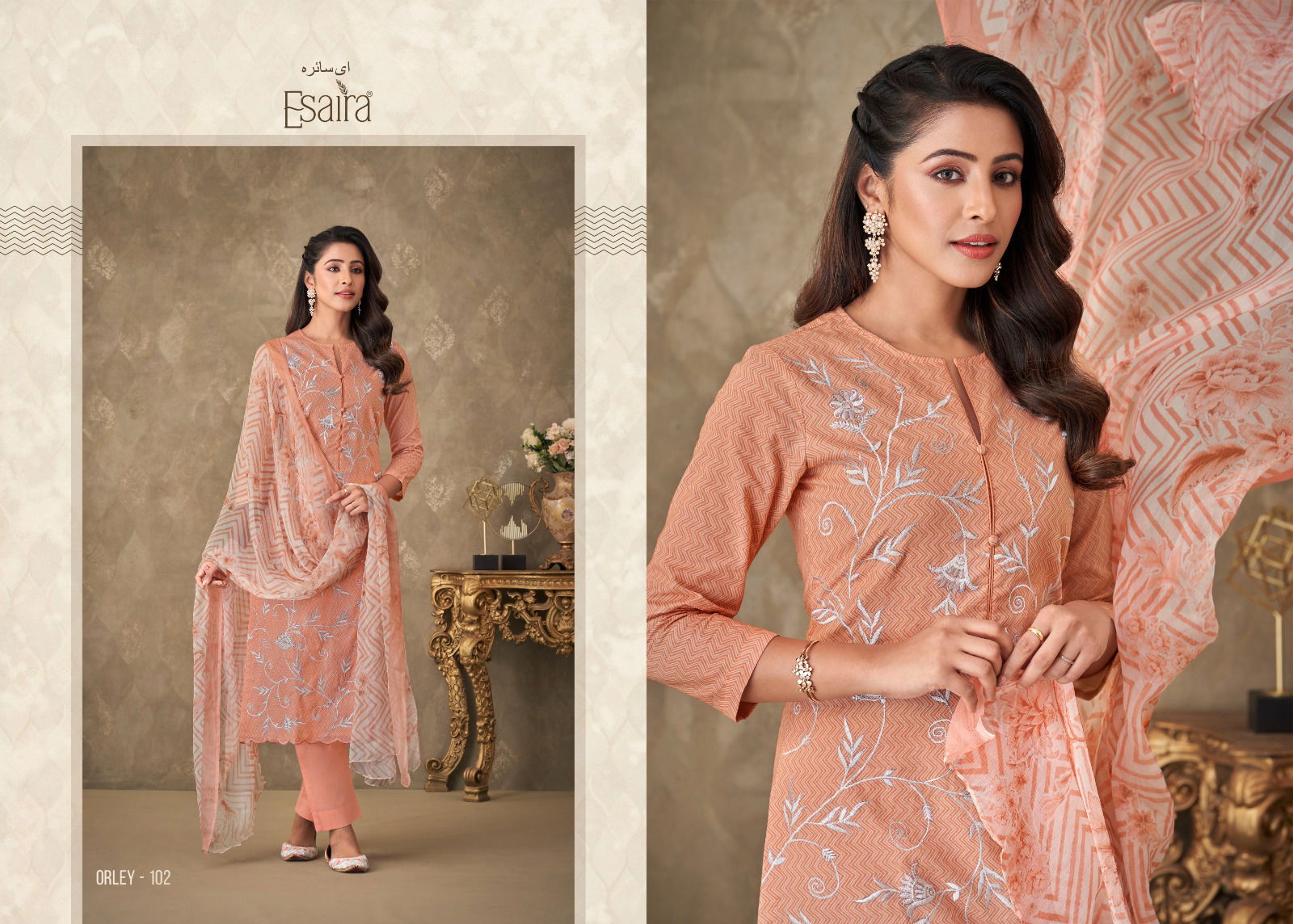 Orley By Esaira Printed Cotton Designer Salwar Kameez Wholesale Market In Surat
